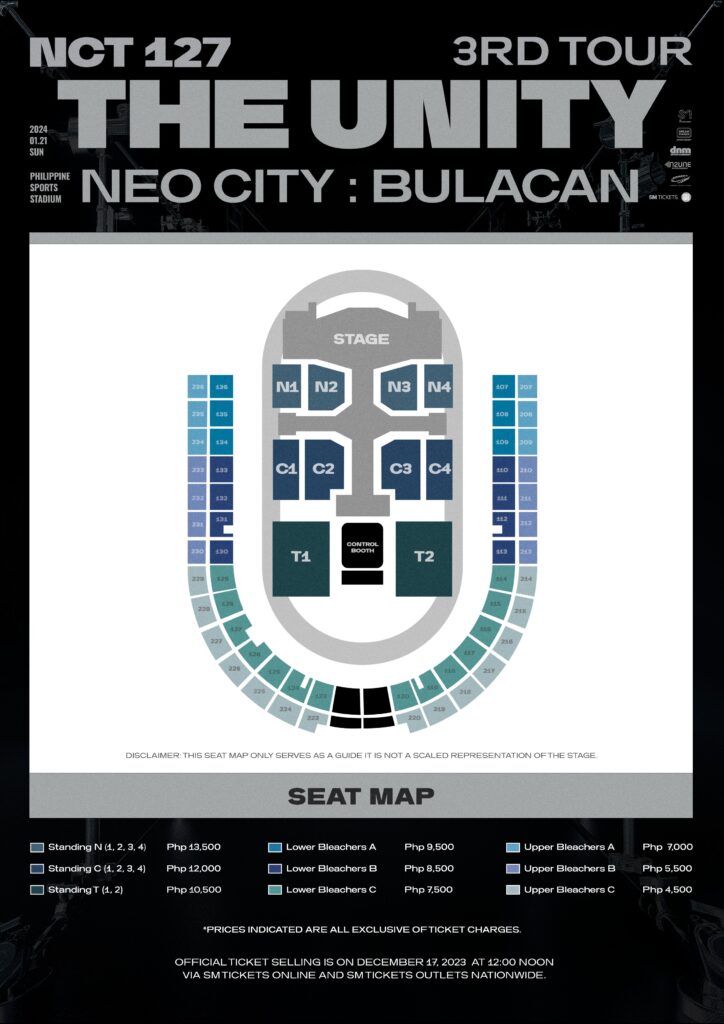 nct 127 concert in bulacan the untiy seat plan and ticket prices