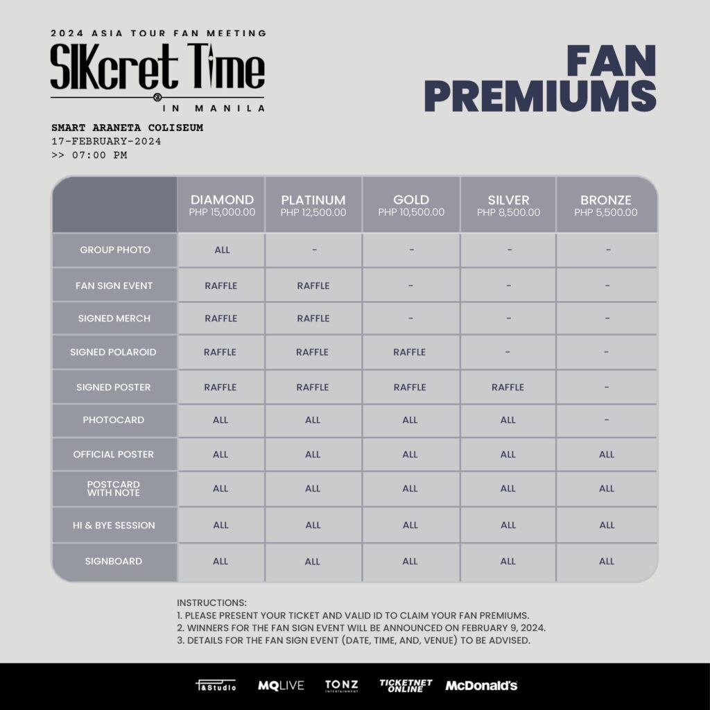 park hyung-sik fan conference in manila fan premiums