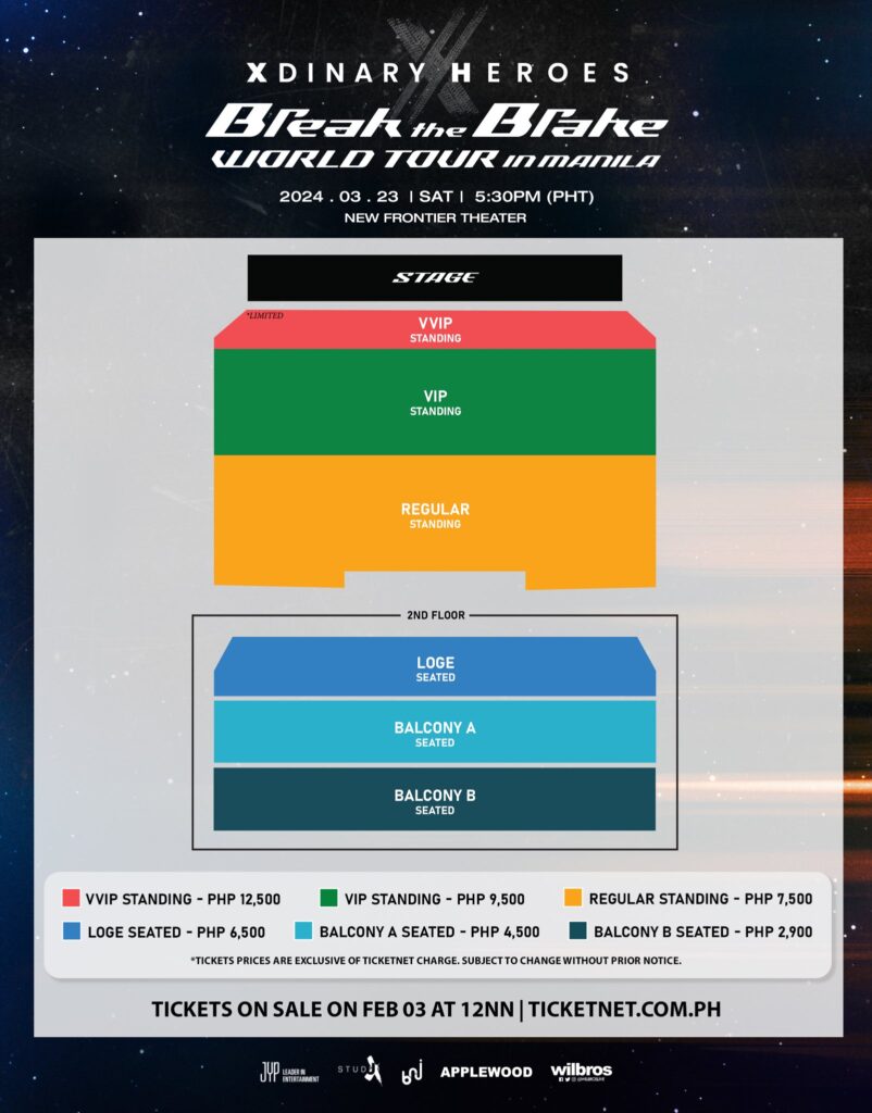 xdinary heroes concert in manila breat the break ticket prices